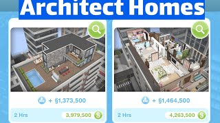 Sims FreePlay Architect Homes Review House Boats and Penthouse Apartments