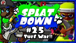 Splatoon - 2 Turf War Matches w/ Carbon Roller Deco on Urchin Underpass! (Splatdown #25)