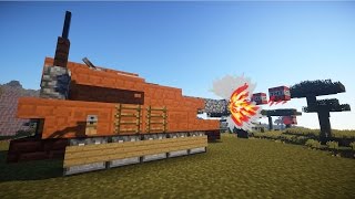Как сделать ТАНК В МАЙНКРАФТ! Стреляй по гриферам!