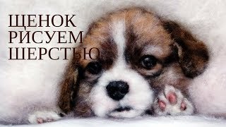 Рисуем собаку шерстью, вышел новый мастер-класс
