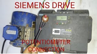SIEMENS SINAMICS V20 DRIVE POTENTIOMETER CONNECTION