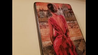 Объёмный декупаж с 3D гелем. DIY.  Decoupage with 3D gel.