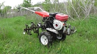 Мой легкий мотоблок. Фрезеровка почвы.