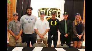 Students celebrate college sports careers at Bishop O'Dowd signing day