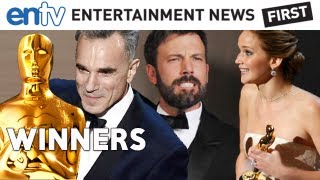OSCARS 2013 Winners : Argo Best Picture, Actor Daniel Day Lewis, Actress Jennifer Lawrence