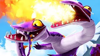 TWO HEADED DRAGON BURNS EVERYTHING - Hungry Dragon Gameplay Part 5 | Pungence