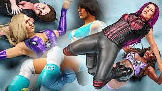 WWE 2k19: Alicia Fox, Nikki Cross & Eve Torres vs. Laycool & Sasha Banks