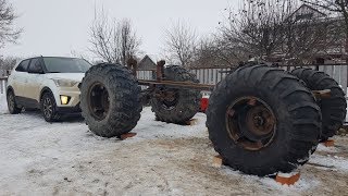 Плавающий вездеход своими руками. Установка двигателя на раму