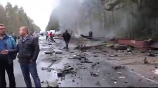 Видео с места страшного ДТП на трассе Петербург – Псков