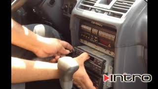 Как снять магнитолу Mitsubishi Pajero