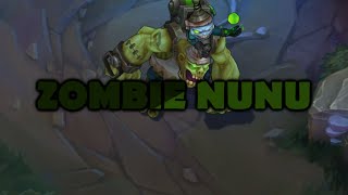 ZOMBIE NUNU Skin Spotlight Gameplay - League of Legends (Harrowing 2015)