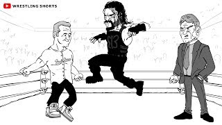 WWE Super Showdown 2019 Parody Cartoon: Roman Reigns vs Shane McMahon
