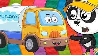 Развивающие мультики про машинки - Молоковоз MILK TANKER TRUCK - Веселые мультфильмы для детей