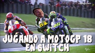 Probando el MotoGP 18 en Nintendo Switch, torpe en dos ruedas - Gameplay en español