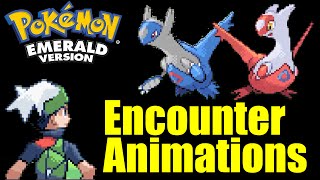 All 386 Pokemon Battle Encounter Animations in Pokemon Emerald (With Cries, No Music)