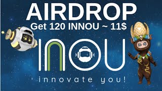 Airdrop INNOU Как получить 120 INNOU tokens ~ 11$... #innou #ethereum #airdrop