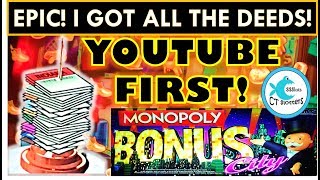 ★PERFECT PICKING & YOUTUBE 1st!★ EPIC WIN ★  MONOPOLY BONUS CITY Slot Machine