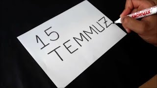 15 Temmuz___Yazıyı Resme Çevirme__Kelimeden Sanat Yapma__Çocuklar İçin Eğlenceli Videolar