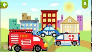 Машинки. Пожарная машина, полицейская машина, скорая помощь. Cars. Emergency cars for kids