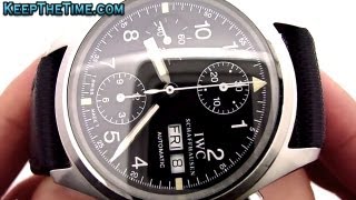 IWC Der Flieger Chronograph Watch (3706 T Dial)