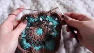 Granny Square für eine Nackenrolle TEIL 2