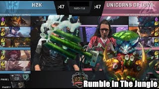 H2K (Nuclear Xayah) VS UOL (Xerxe Rumble) Game 2 Highlights - 2017 EU Regional Qualifier