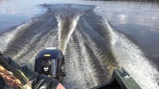 Обкатка лодочного мотора / Тохатсу  / Республика Коми / Лодка ока 4.