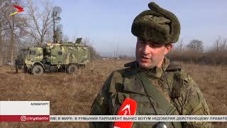 Бригада управления 58-й армии проводит военные учения связистов