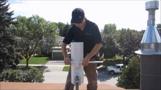 HDTV Antenna Roof Installation with proper grounding
