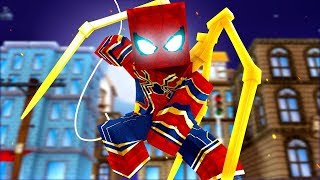 ВСЕ КОСТЮМЫ ЧЕЛОВЕК ПАУК ОБЗОР МОДА СУПЕРГЕРОИ #майнкрафт #мультик #майн minecraft супергерои майн
