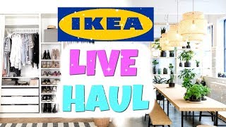 IKEA LIVE HAUL ? | ICH KAUFE DIE MÖBEL FÜR MEINE NEUE WOHNUNG! ♡
