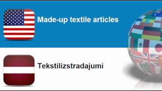 Learn Latvian vocabulary #Topic = Soft furnishings