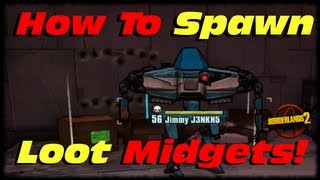 Borderlands 2 How to Spawn Legendary Loot Midgets & Jimmy Jenkins! Farm Pearlescents & Etech Relics!