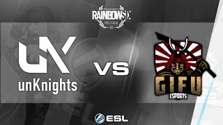 Rainbow Six Pro League - Season 2 - PC - EU - unKnights vs. Gifu - Week 2