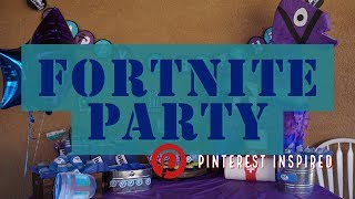 Fortnite Party | Pinterest Inpsired | Fortnite Birthday Party Ideas