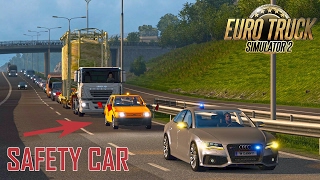 ETS2 Oversize Load with Safety Assistance Cars for traffic