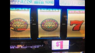 JACKPOT★Triple Diamond Dollar Slot Machine Max Bet $3 Hand Pay at San Manuel Casino CA, Akafuji slot