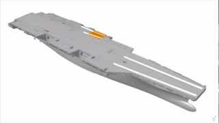 米空母　ジェラルド・R・フォード（CVN-78） 建造中