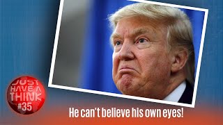 Trump can't believe his own eyes!
