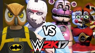 H2O Delirious & Vanoss vs. Five Nights at Freddy's Sister Location | WWE 2K17