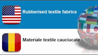 Learn Romanian vocabulary #Topic = Rubber products