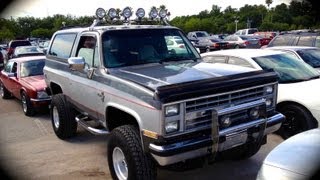 1988 Chevrolet K5 4X4 Start Up, Quick Tour, & Rev With Exhaust View - 202K