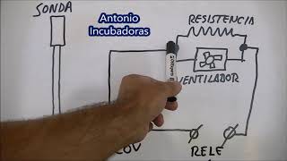 Esquema eléctrico de incubadora casera.