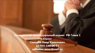Гражданский процессуальный кодекс РФ Глава 1