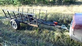 Прицеп. Испытание. Самодельный.Trailer. Test. Homemade.