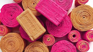 Satisfying ASMR video \ АСМР cutting old dry soap, relaxing video \ сухие кубики и хруст роз P4
