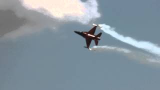 brief demonstration of skills Lockheed Martin F-16 on  Radom Airshow 2013
