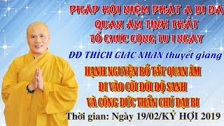 HẠNH NGUYỆN BỒ TÁT QUAN ÂM ĐI VÀO CÕI ĐỜI VÀ CÔNG ĐỨC THẦN CHÚ ĐẠI BI ngày 19/02/Kỷ Hợi 2019