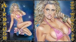 No.033  Airbrush by WOW  " Pin Up " HD 1080