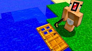 NOOB É TROLLADO COM UMA CASA DENTRO D'ÁGUA (MINECRAFT)